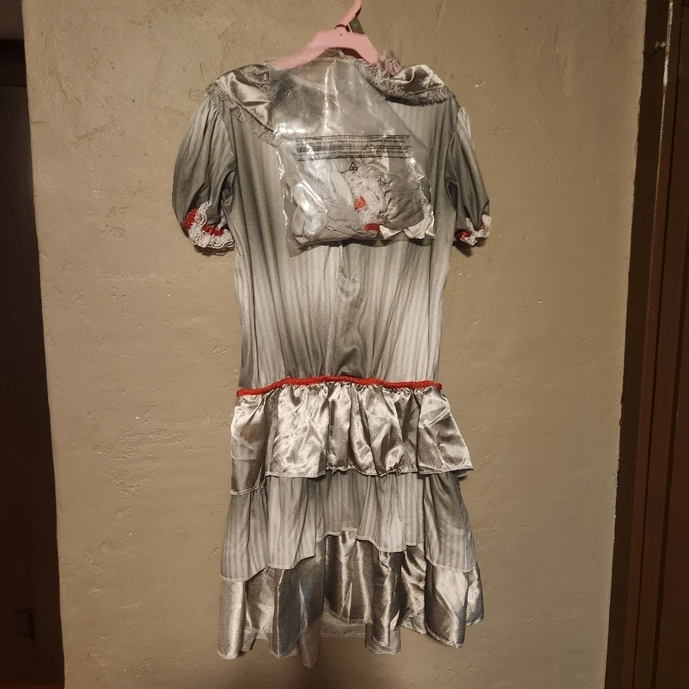 NWT IT The Clown Dress Costume With Accesories Size 14-16